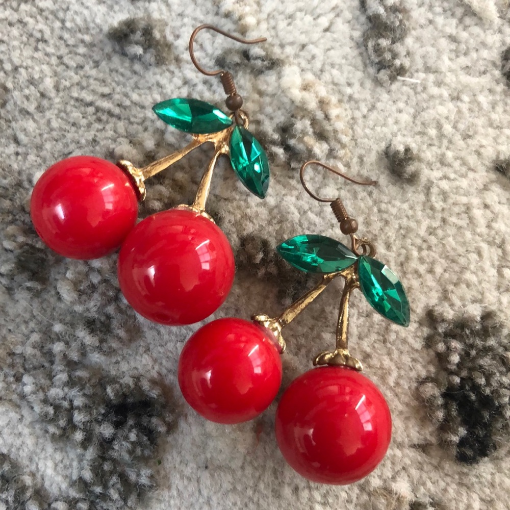 Cherry earrings